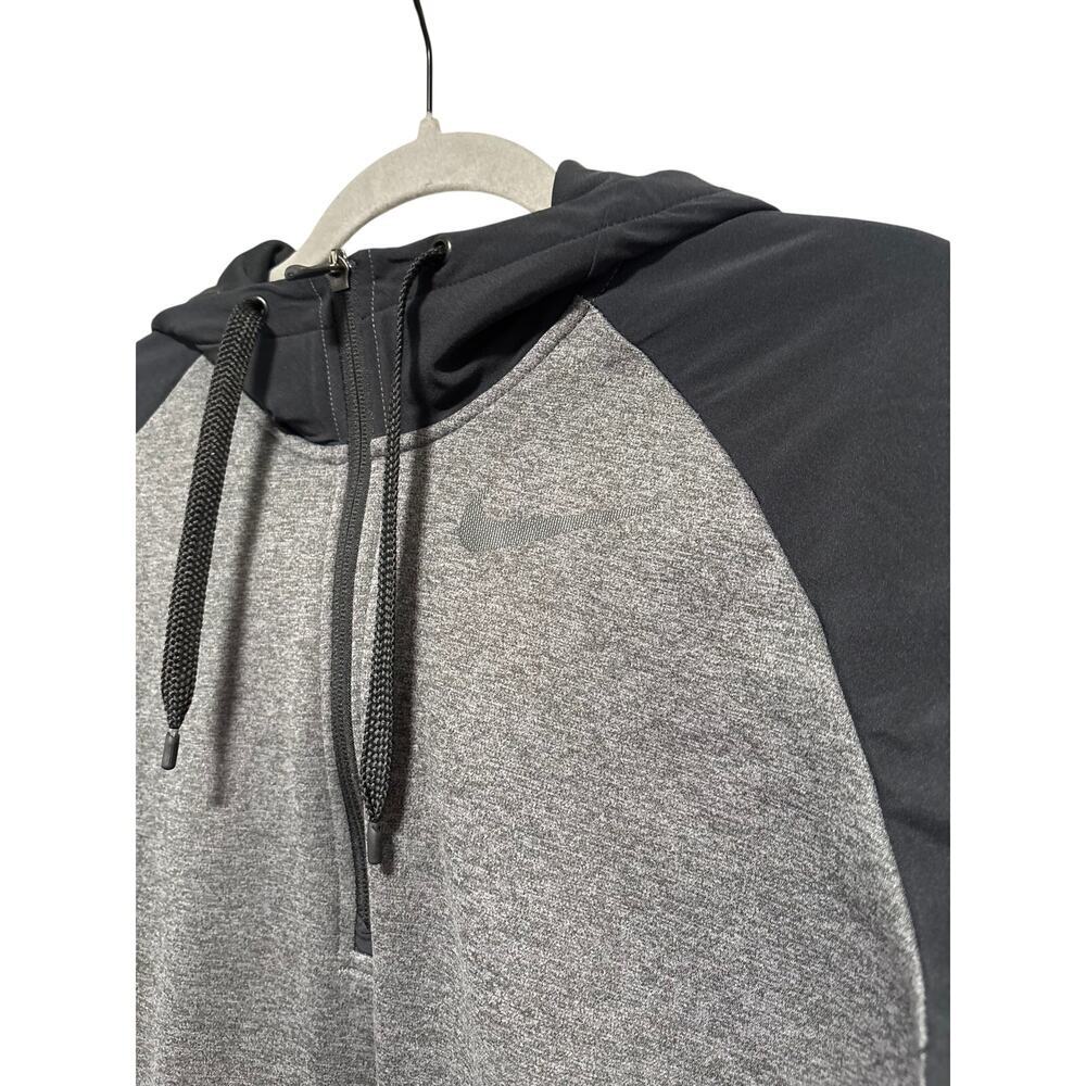 Nike Men’s Gray and Black Dri-Fit Half Zip Hoodie S - Picture 3 of 8